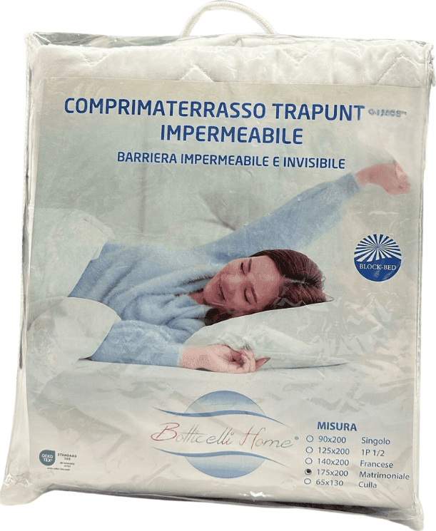 Coprimaterasso impermeabile Botticelli Home Block-Bed con angoli - 3