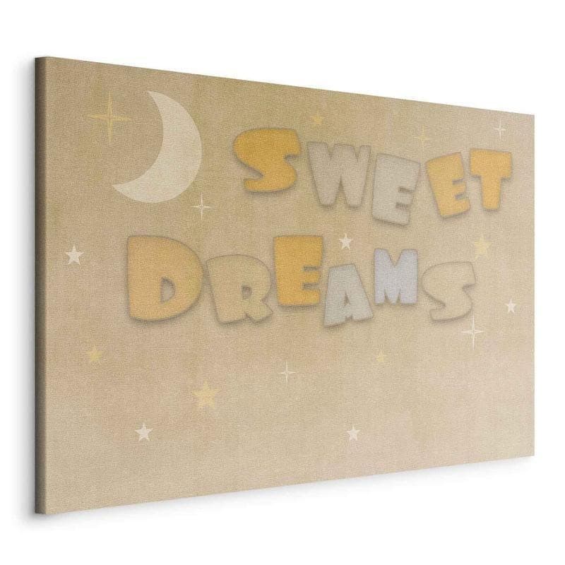 Quadro - Sweet Dreams - Pastel Inscription Surrounded by the Moon and Stars - 20
