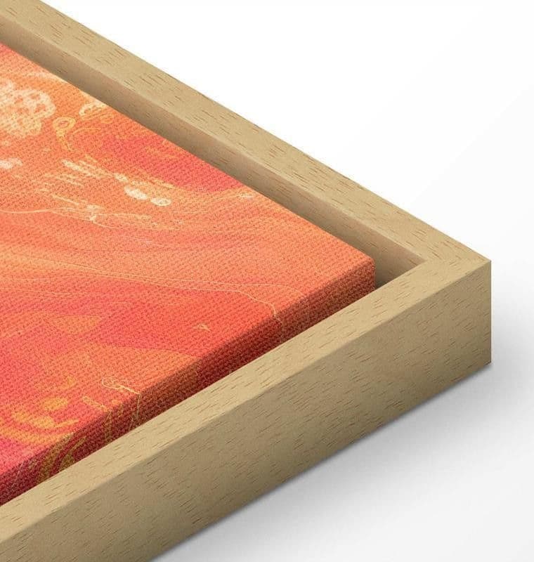 Quadro - Fiery Colors - Dynamic Shapes in Colors of Fire and Pink - 15
