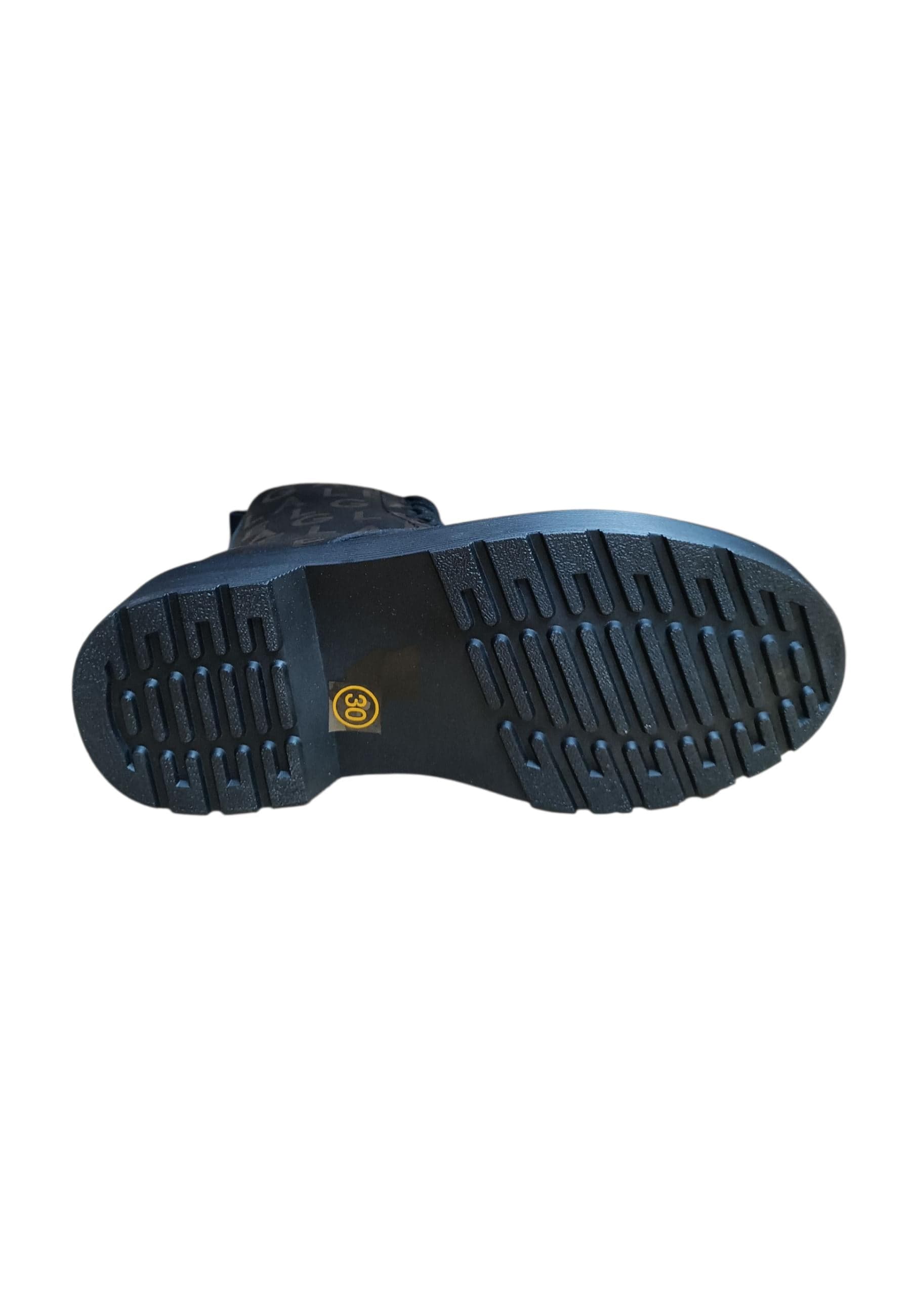 Anfibio bambina Gaelle Elisir nero pelle zip laterale urban style - 5
