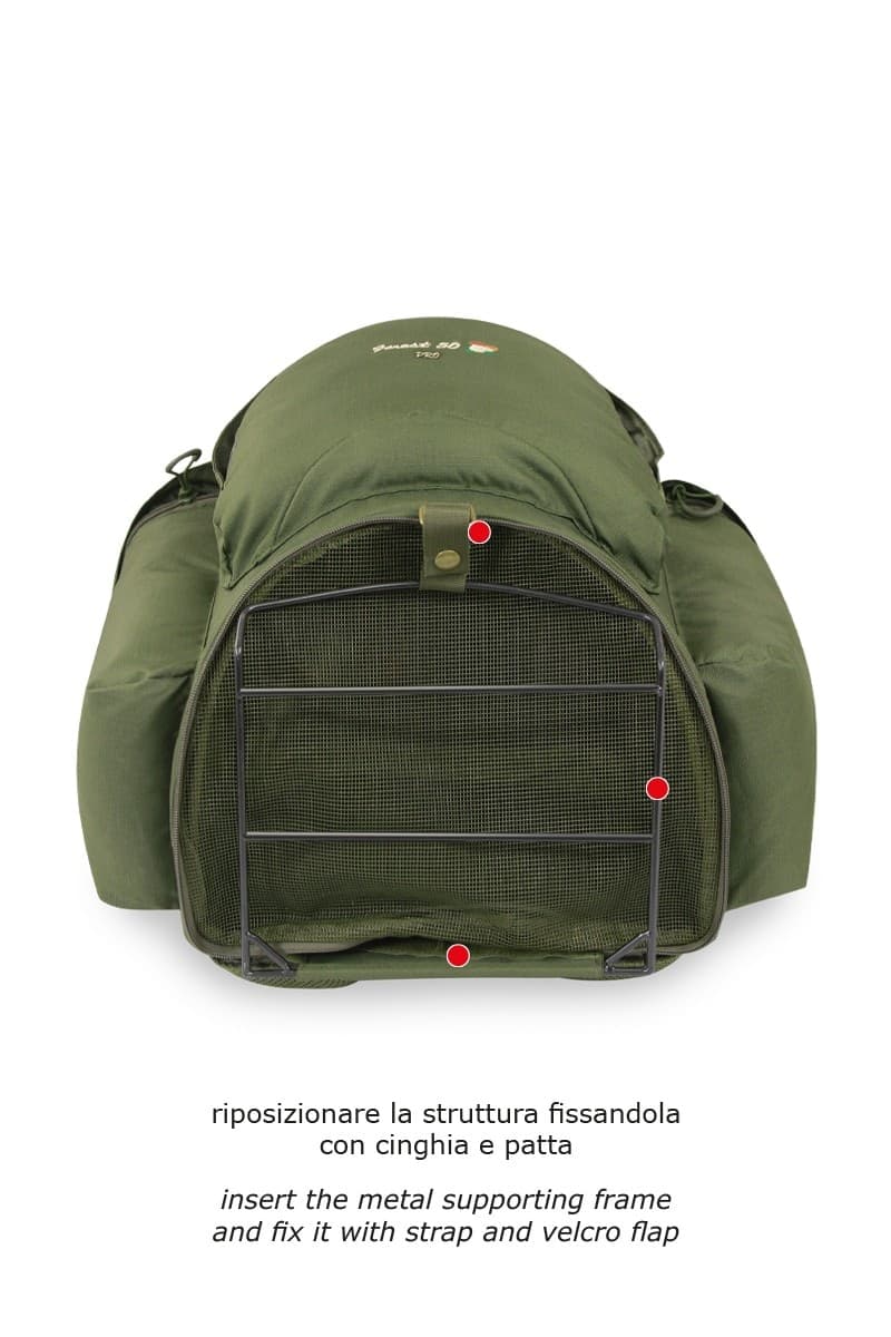 Marsupio Nuovo Forest PRO , Zaino Tecnico per Raccolta Funghi Unisex – Adulto, Verde, 50 - 4