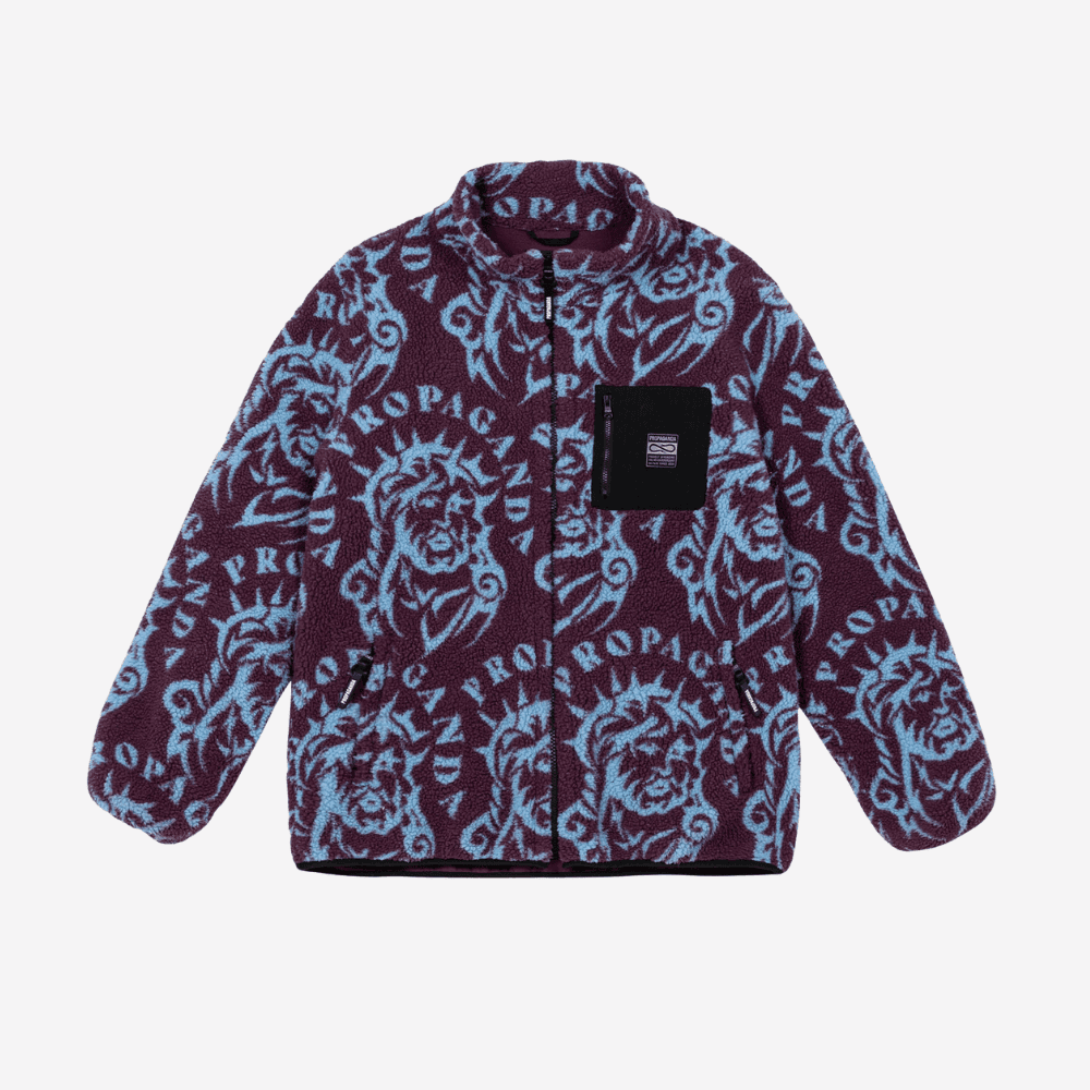 Pile Propaganda Sherpa Jkt Sacred Viola - 6