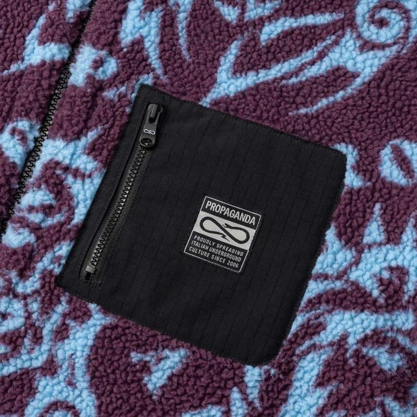 Pile Propaganda Sherpa Jkt Sacred Viola - 3