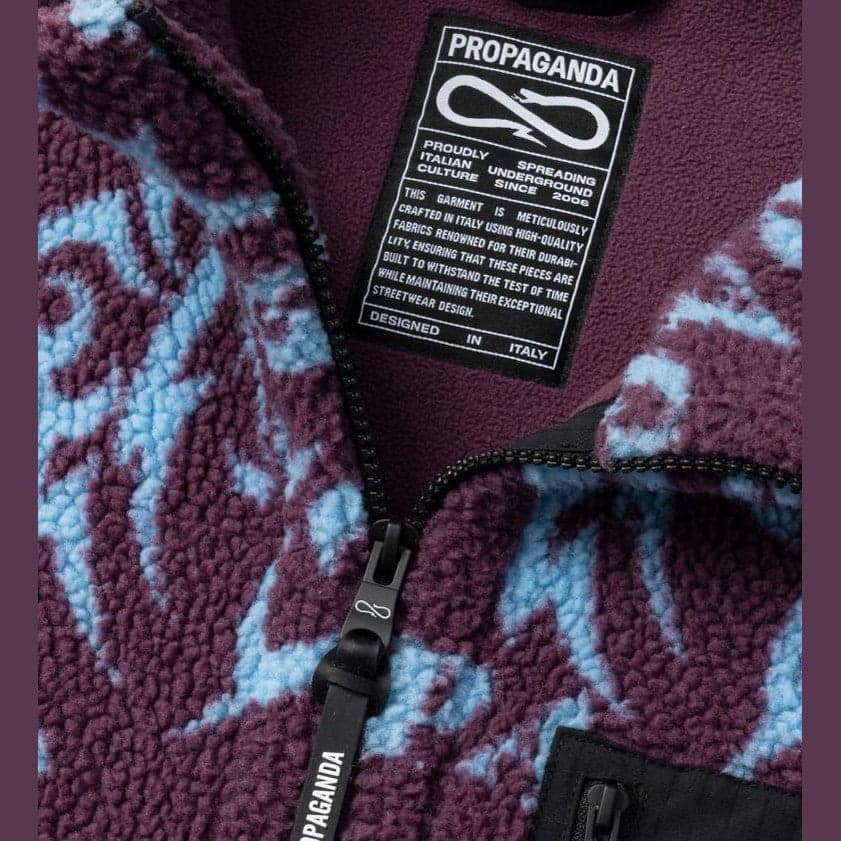 Pile Propaganda Sherpa Jkt Sacred Viola - 4