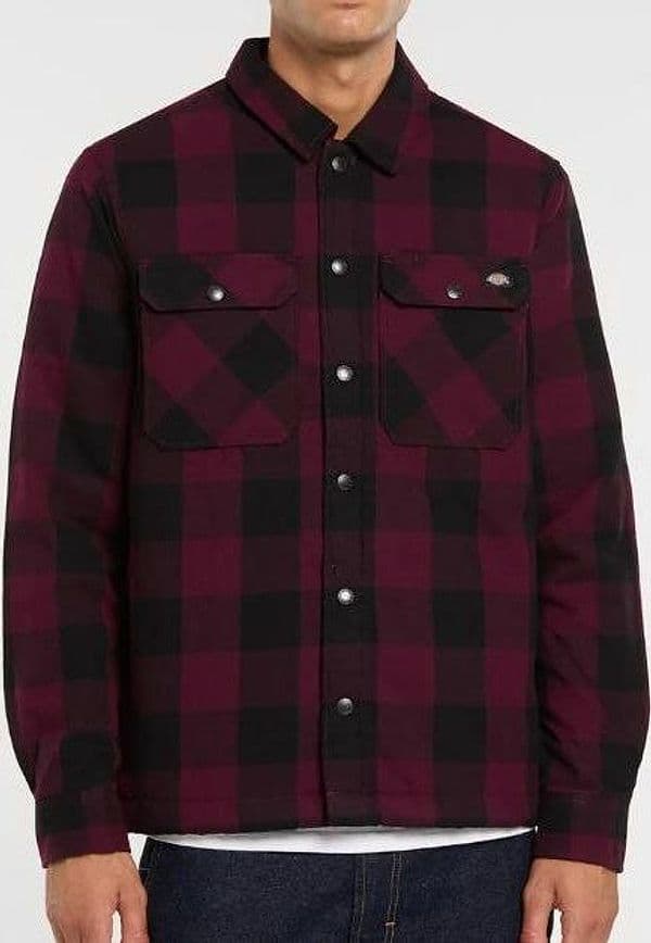 Camicia Dikies  Lined Sacramento Maroon