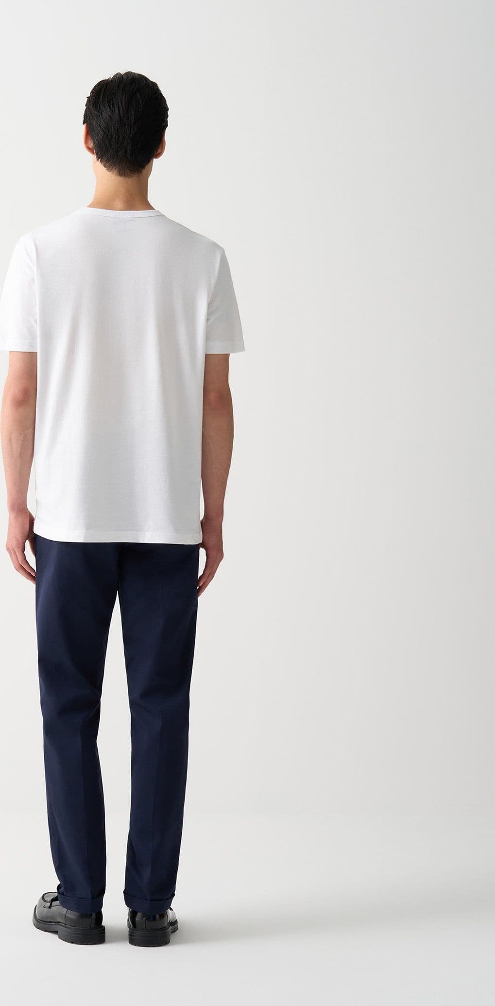T-shirt uomo Colmar girocollo in cotone bianco con logo tono su tono dietro