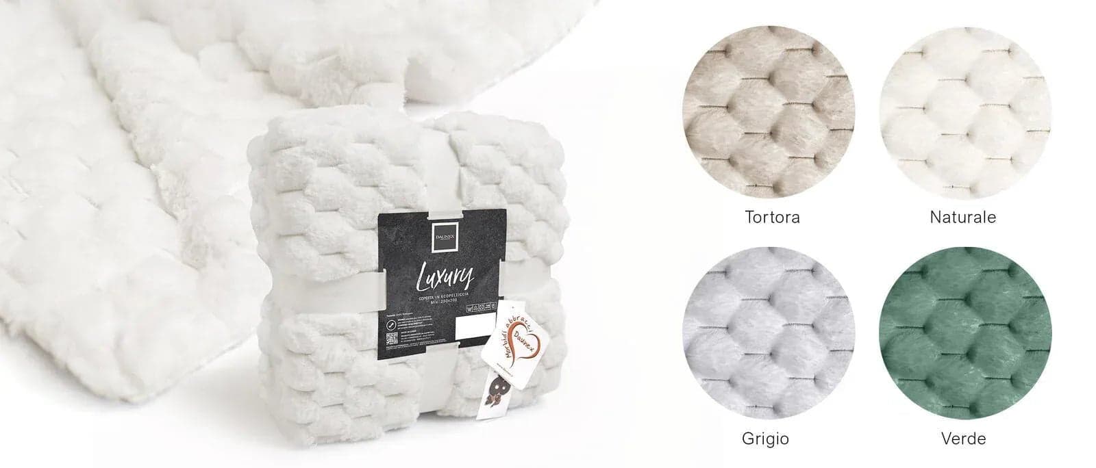 Plaid Daunex Luxury 150×200 cm – Microfibra Morbidissima - 2