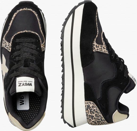 W6yz scarpe donna Home  DEVA W. - Sneakers in tessuto tecnico e suede - Nero-Platino 2017405091A08. in Sneaker casual Broadway Red - Barletta, commercioVirtuoso.it