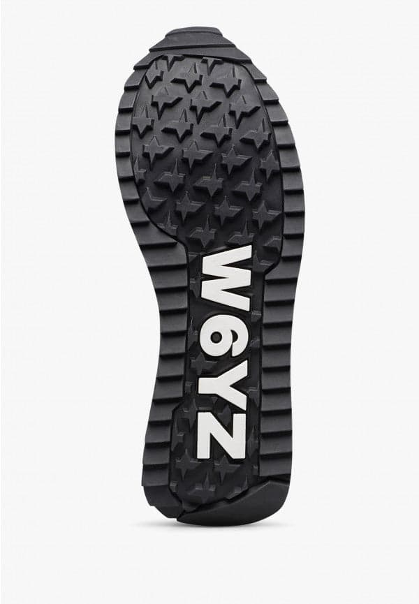 W6yz scarpe donna Home  DEVA W. - Sneakers in tessuto tecnico e suede - Nero-Platino 2017405091A08. in Sneaker casual Broadway Red - Barletta, commercioVirtuoso.it