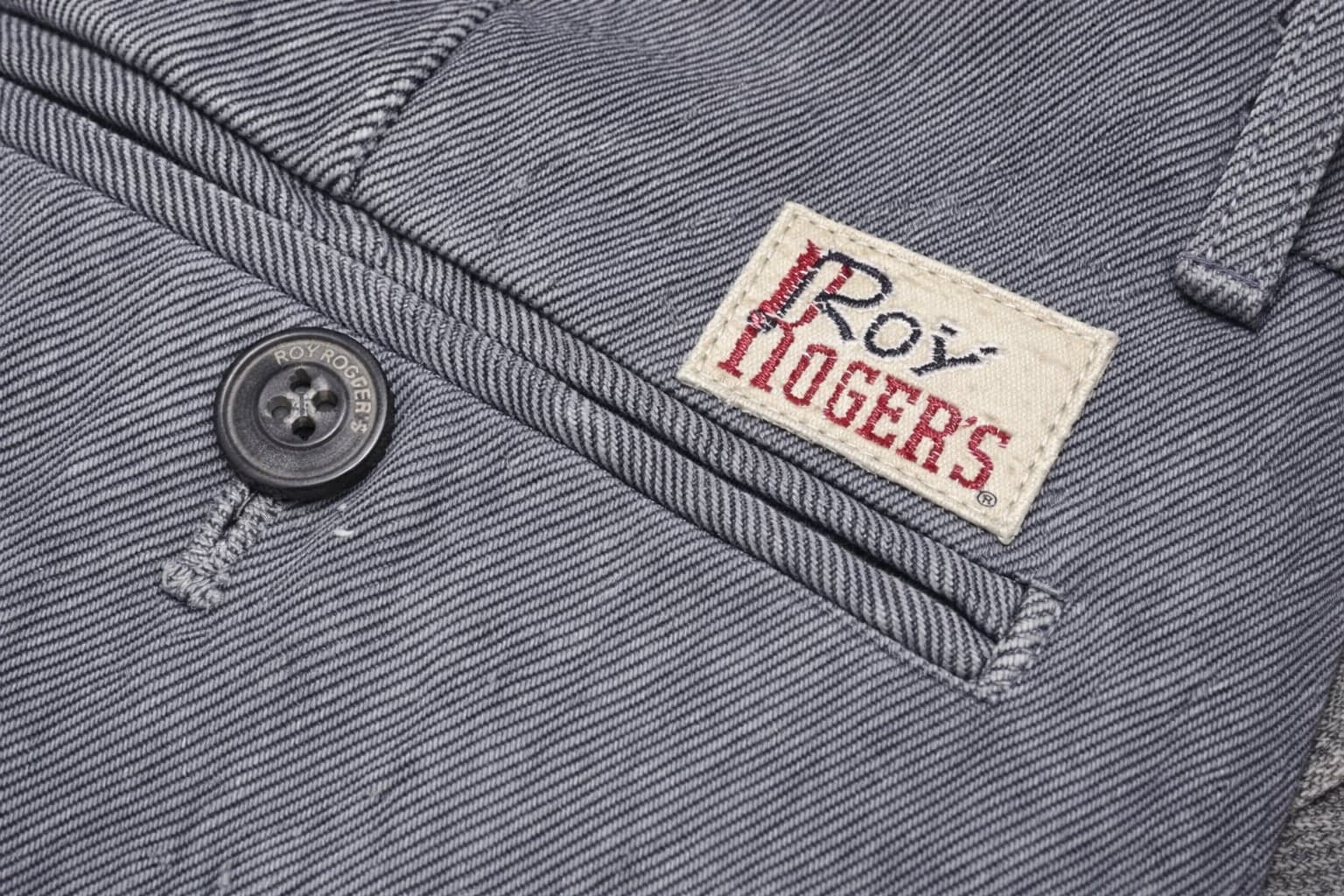 Roy Roger's Pantalone uomo chino conduit man melange RRU90120P4620112 C0052 - 5