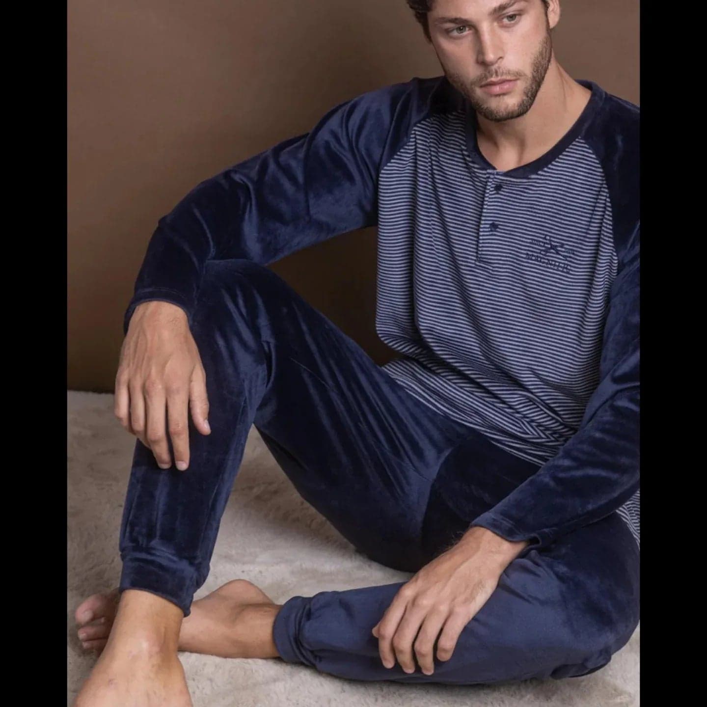 Pigiama Autunno/Inverno Uomo Admas 62767 – Velluto Morbido Serafino - 3