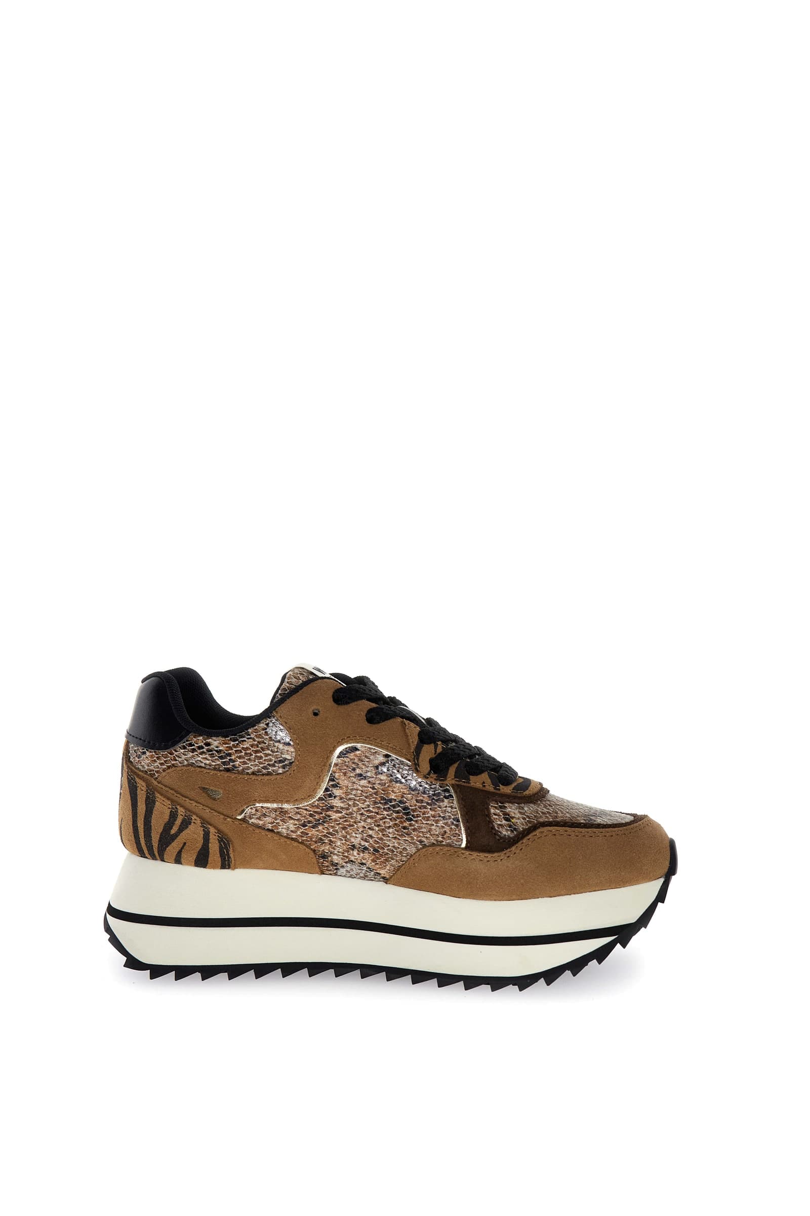 W6yz scarpe donna Home  DEVA W. - Sneakers in tessuto tecnico e suede - Brown/black/dark brown 2017405411D33 in Sneaker casual Broadway Red - Barletta, commercioVirtuoso.it