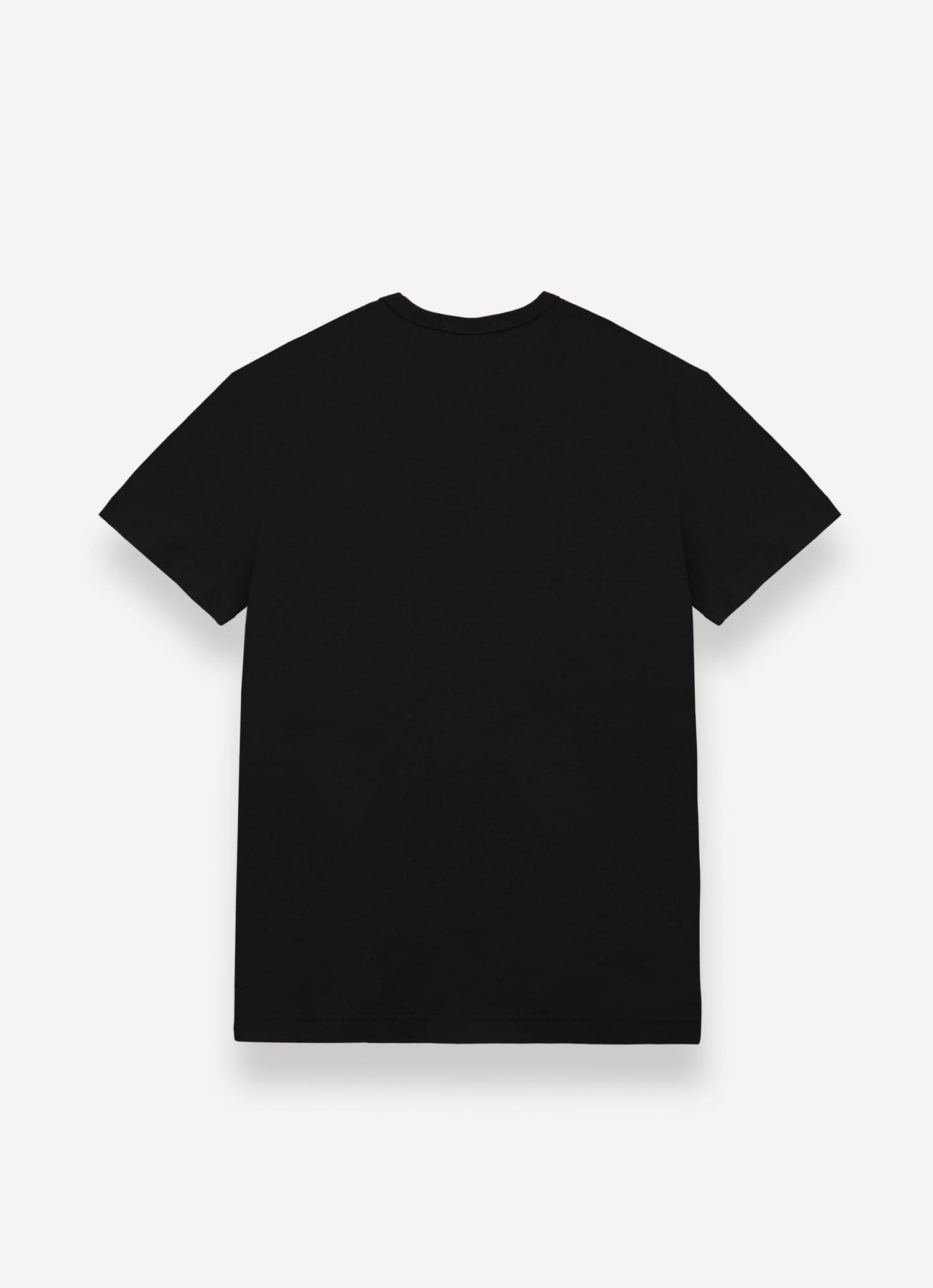 T-shirt uomo Colmar girocollo in cotone nero con logo tono su tono dietro