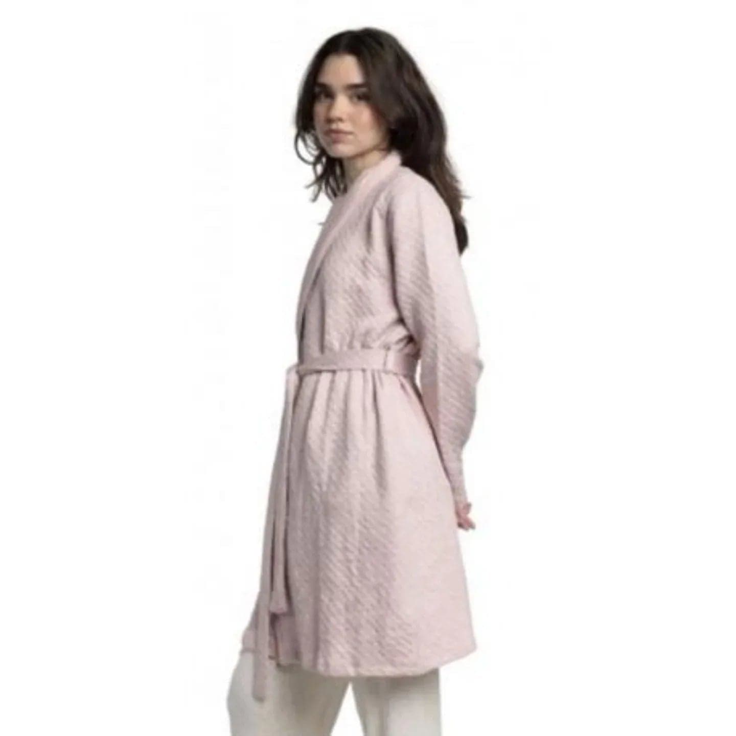 Vestaglia Donna Admas 67241 – Caldo Cotone Trapuntato Invernale con Cintura - 3