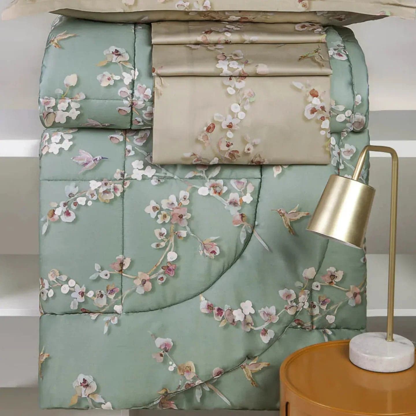 Trapunta Matrimoniale Tessitura Randi Almond – 270×270 cm – Raso di Cotone 300 TC - 3
