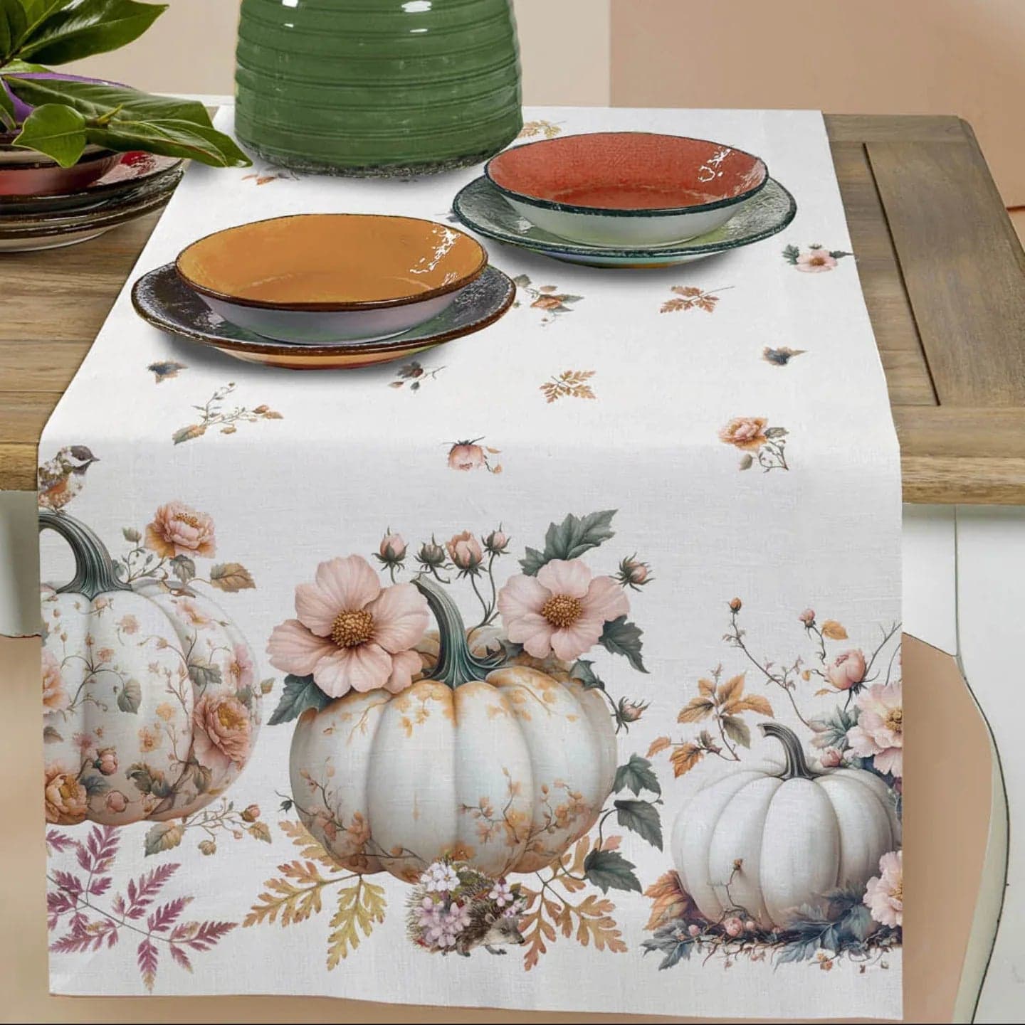 Runner Tessitura Randi Cucurbita – 100% Cotone Panama – Stampa Digitale – 50x150 cm - 3