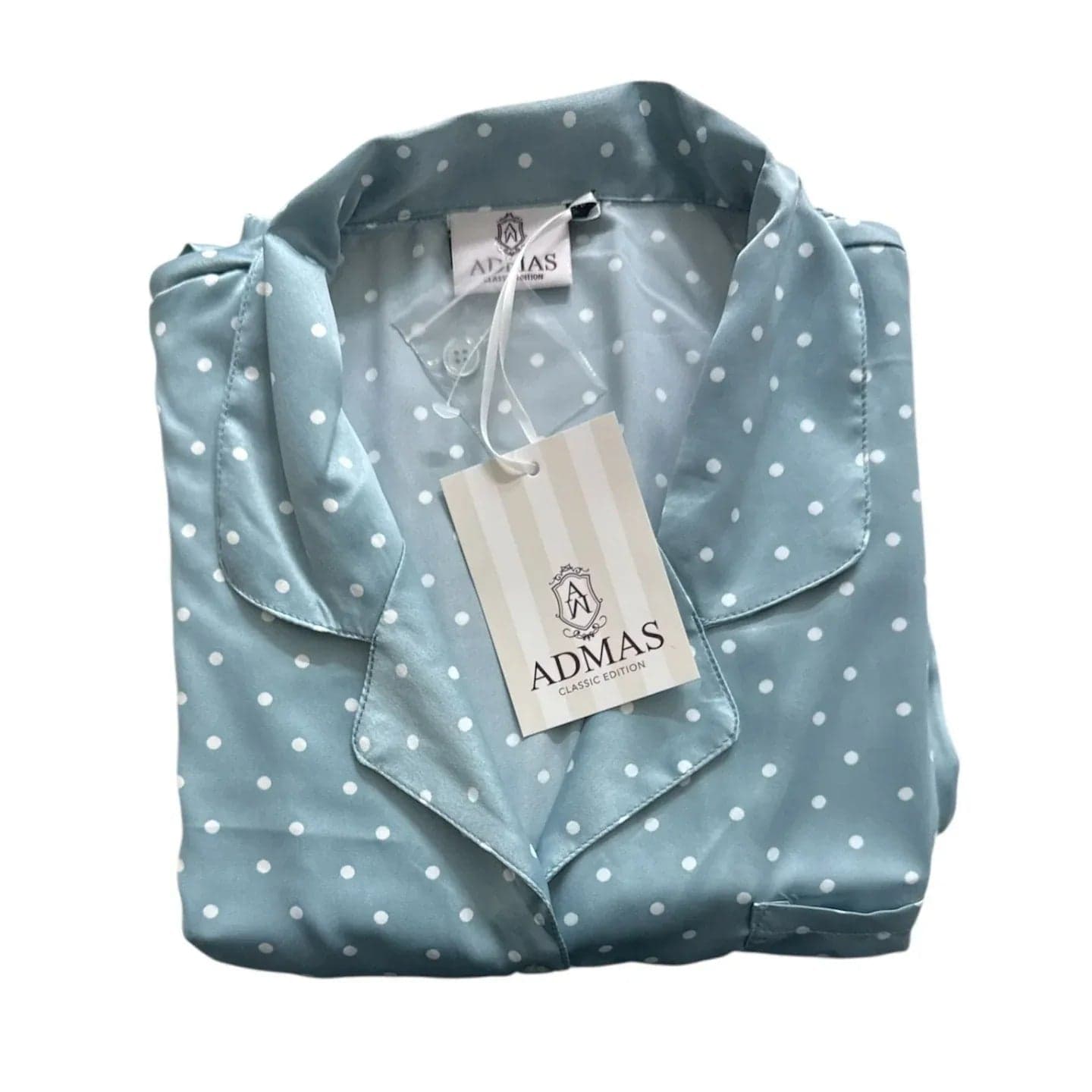 Pigiama Donna Admas Mujer Woman – Pantalone Lungo e Camicia Aperta Tipo Uomo - 4