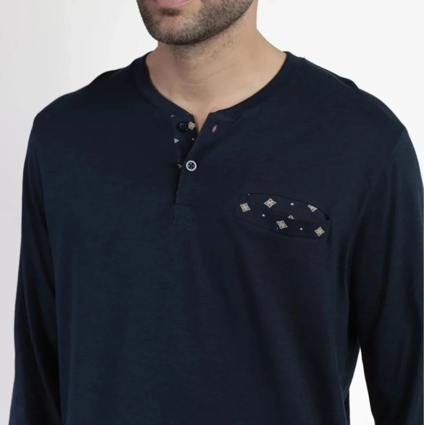 Pigiama Uomo Admas 63771 – Autunno/Inverno – Caldo Cotone e Stile Elegante - 4