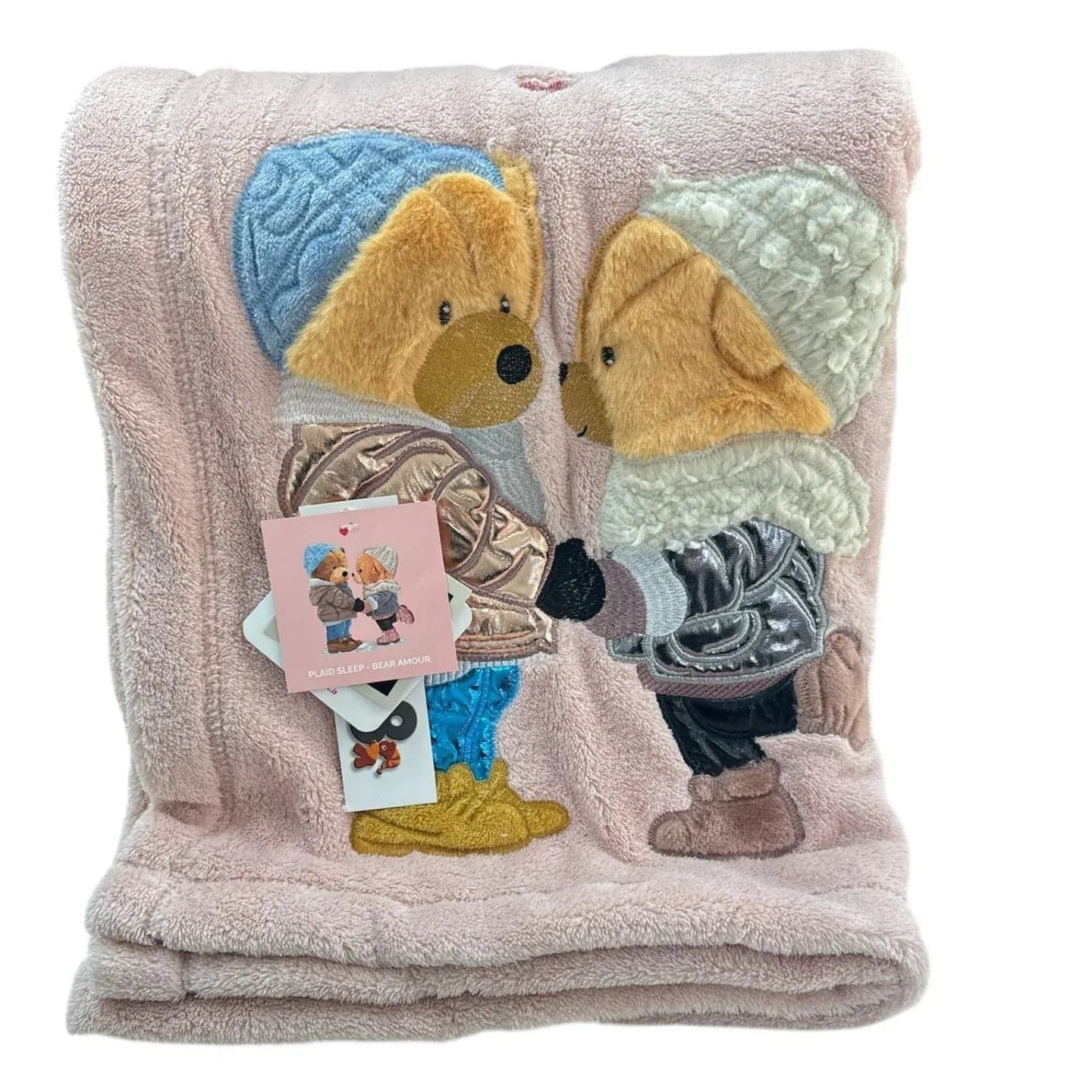 Plaid Daunex Bear Amour 150×200 cm – Microfibra Morbidissima - 2