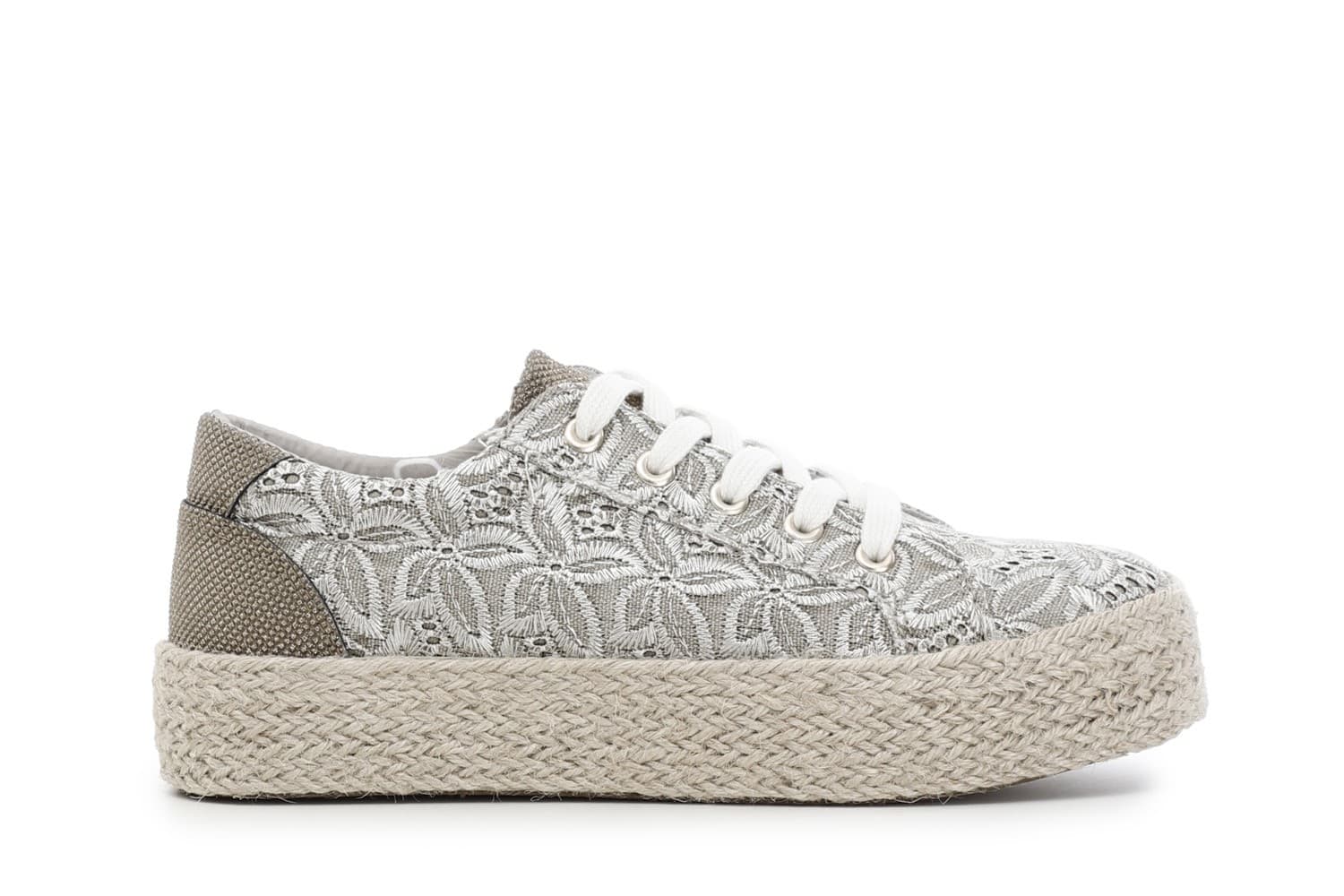 SNEAKER FASCIA CORDA IN CANVAS RICAMATO - 10