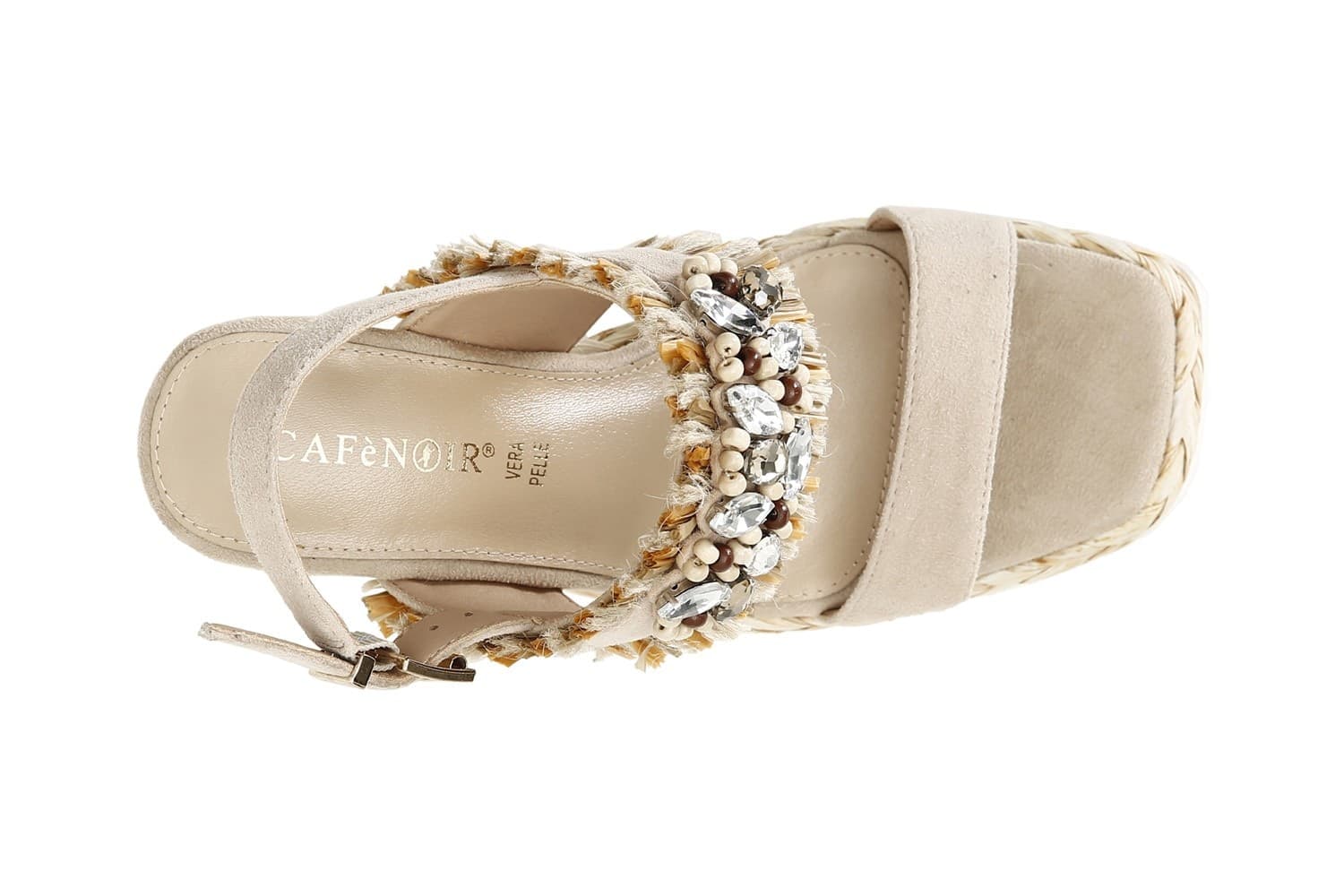 SANDALO FRATE RAFFIA MULTI E STRASS - 3