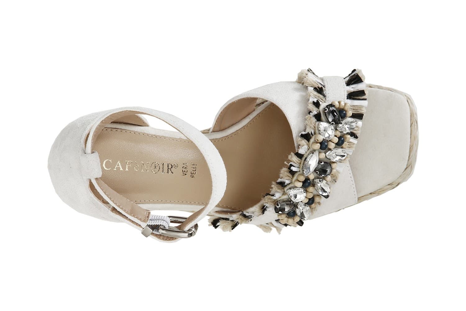 SANDALO CHIUSO SUL DIETRO RAFFIA MULTI ESTRASS - 6