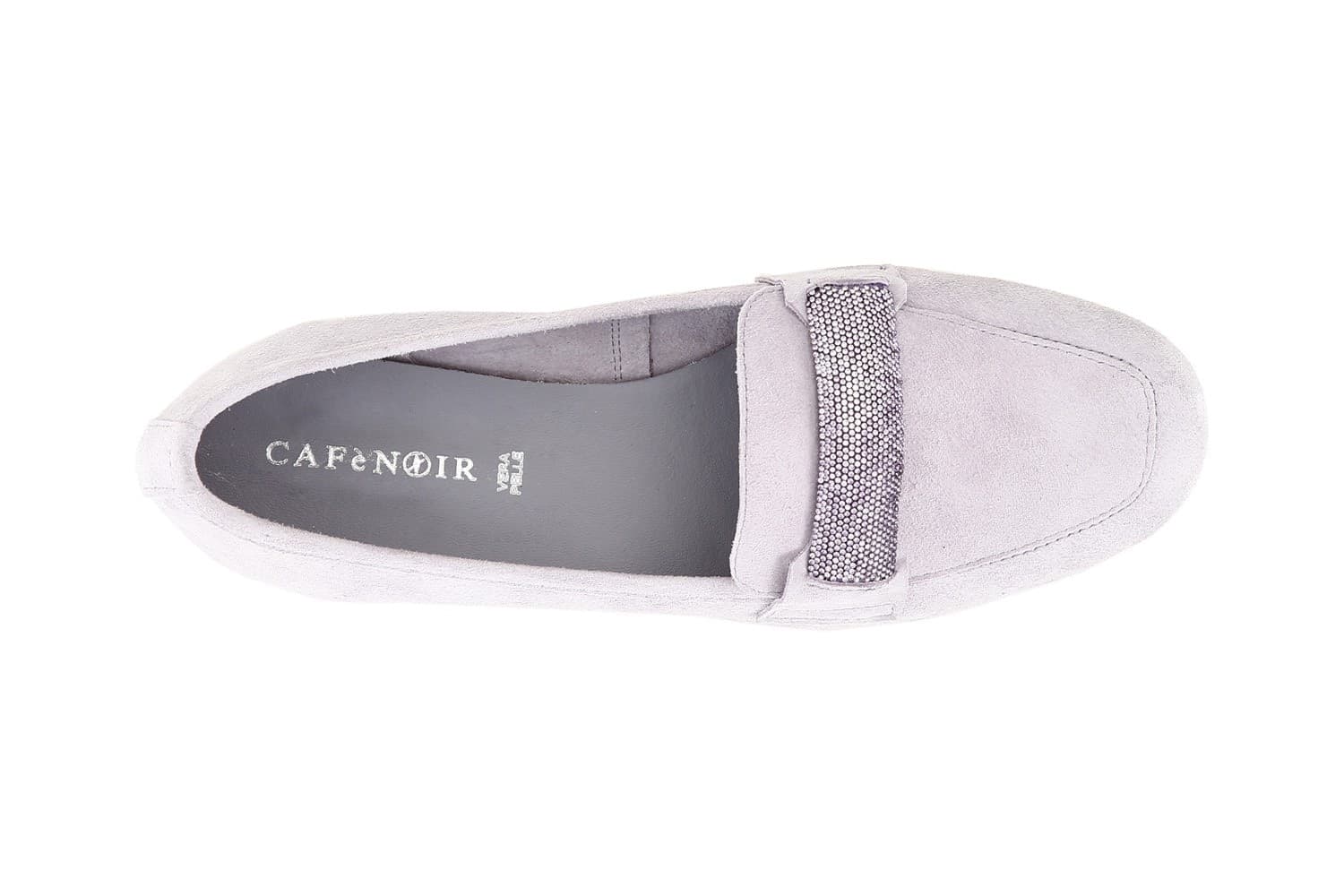 MOCASSINO IN PELLE SCAMOSCIATA CON PASSANTE IN MICROSTRASS - 15