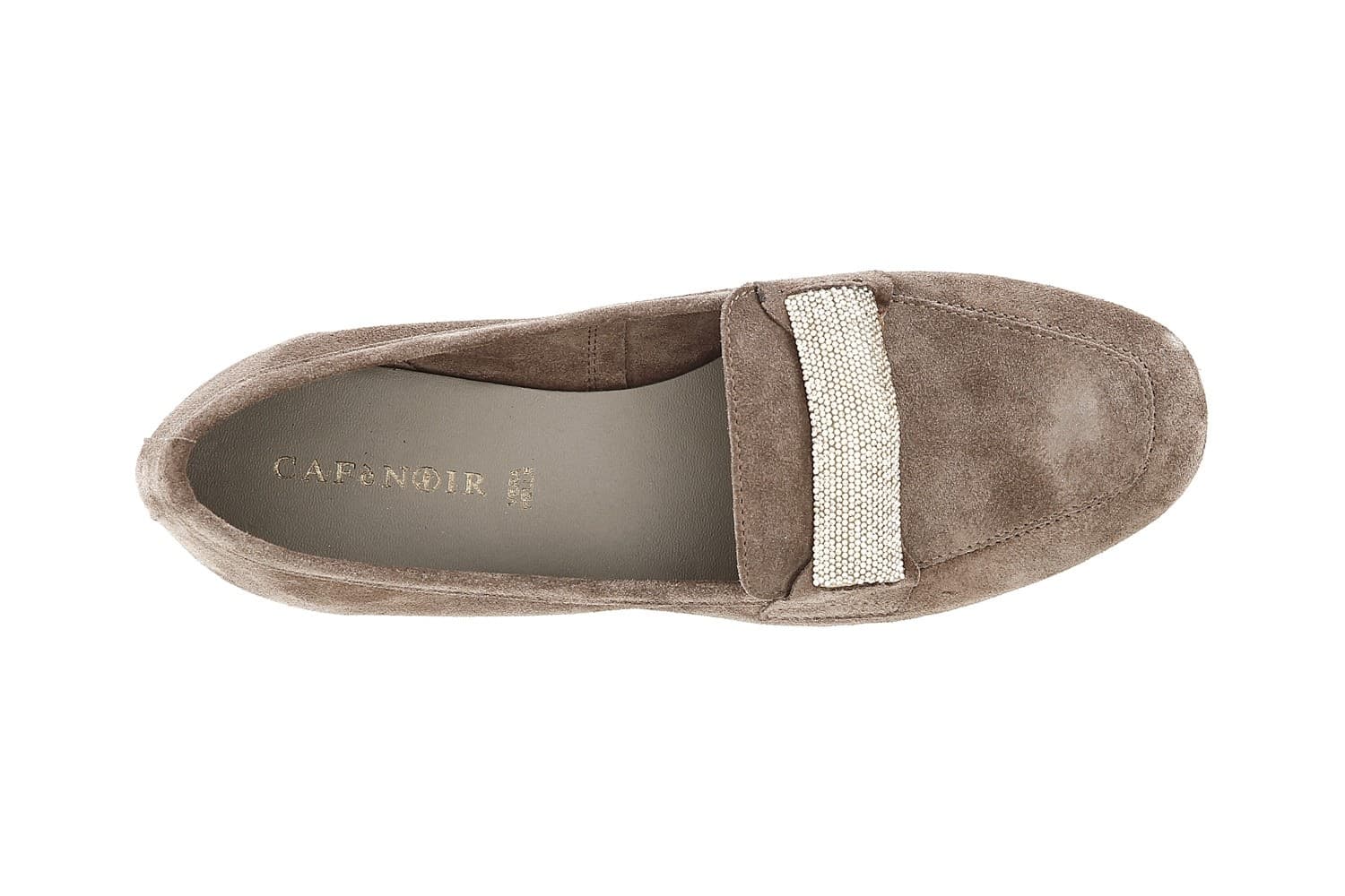 MOCASSINO IN PELLE SCAMOSCIATA CON PASSANTE IN MICROSTRASS - 6