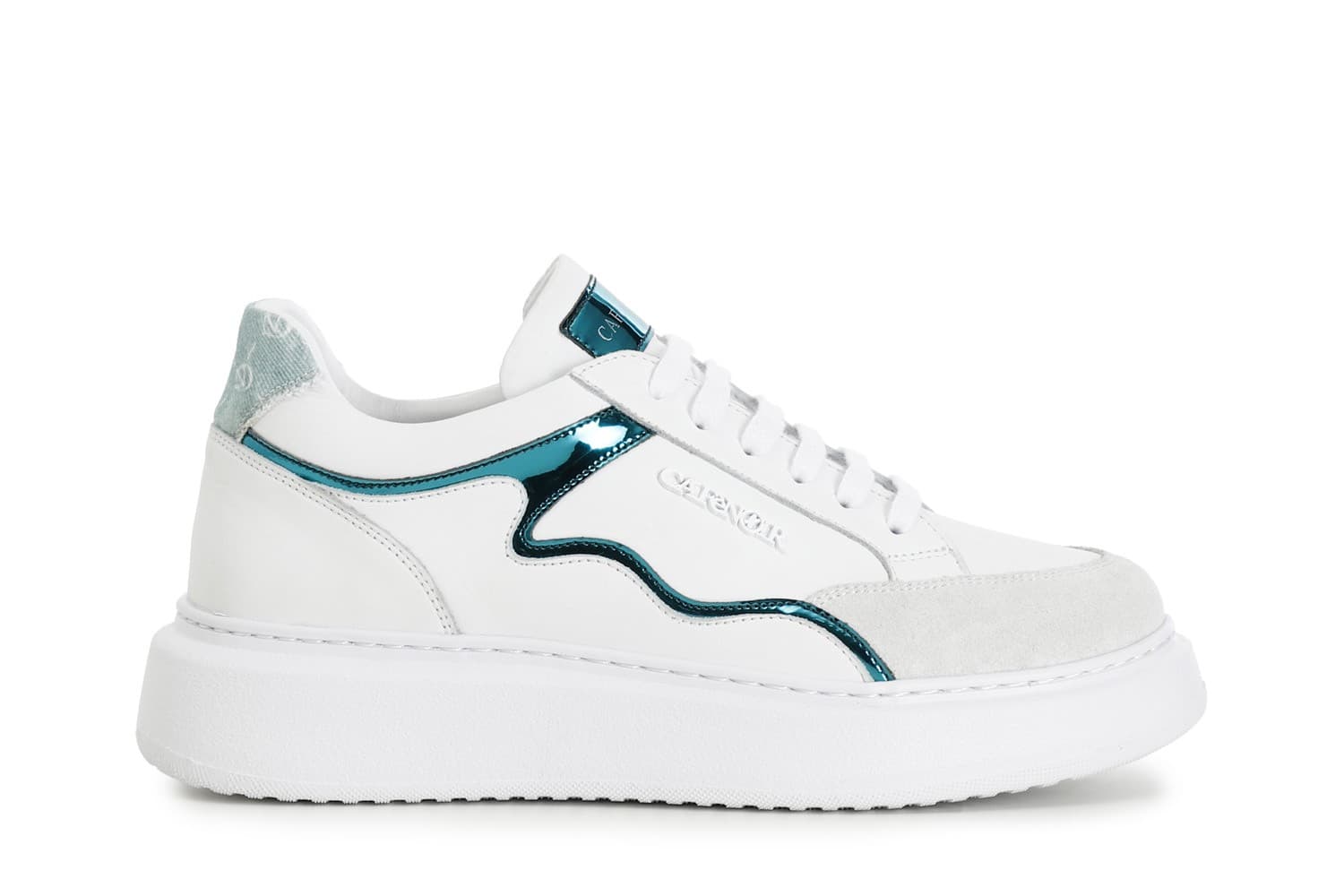 SNEAKERS IN PELLE CON DETTAGLIO SPECCHIO - 14