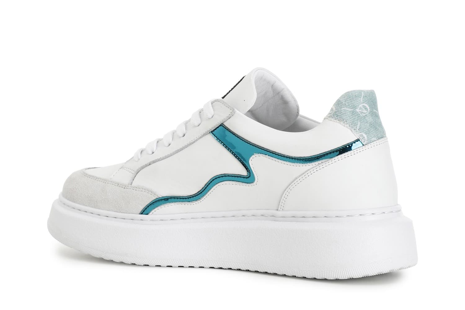 SNEAKERS IN PELLE CON DETTAGLIO SPECCHIO - 11