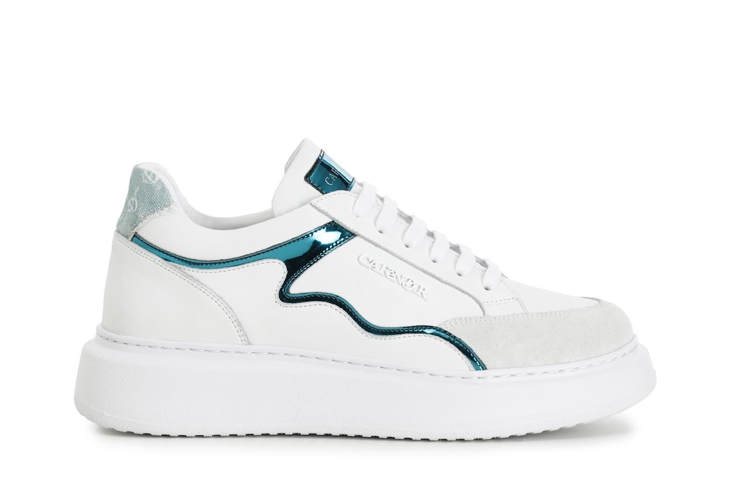 SNEAKERS IN PELLE CON DETTAGLIO SPECCHIO - 10