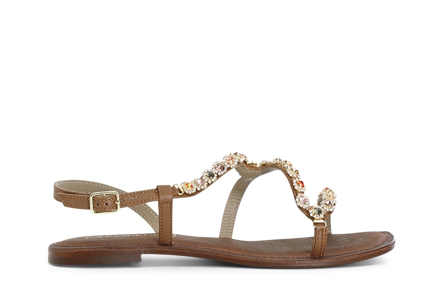 SANDALO GIOIELLO ASIMMETRICO IN PELLE - 8