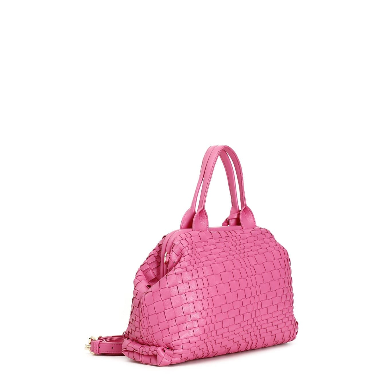 BAULETTO CON INTRECCIO IRREGOLARE E ACCESSORIO CN PENDENTE - 8