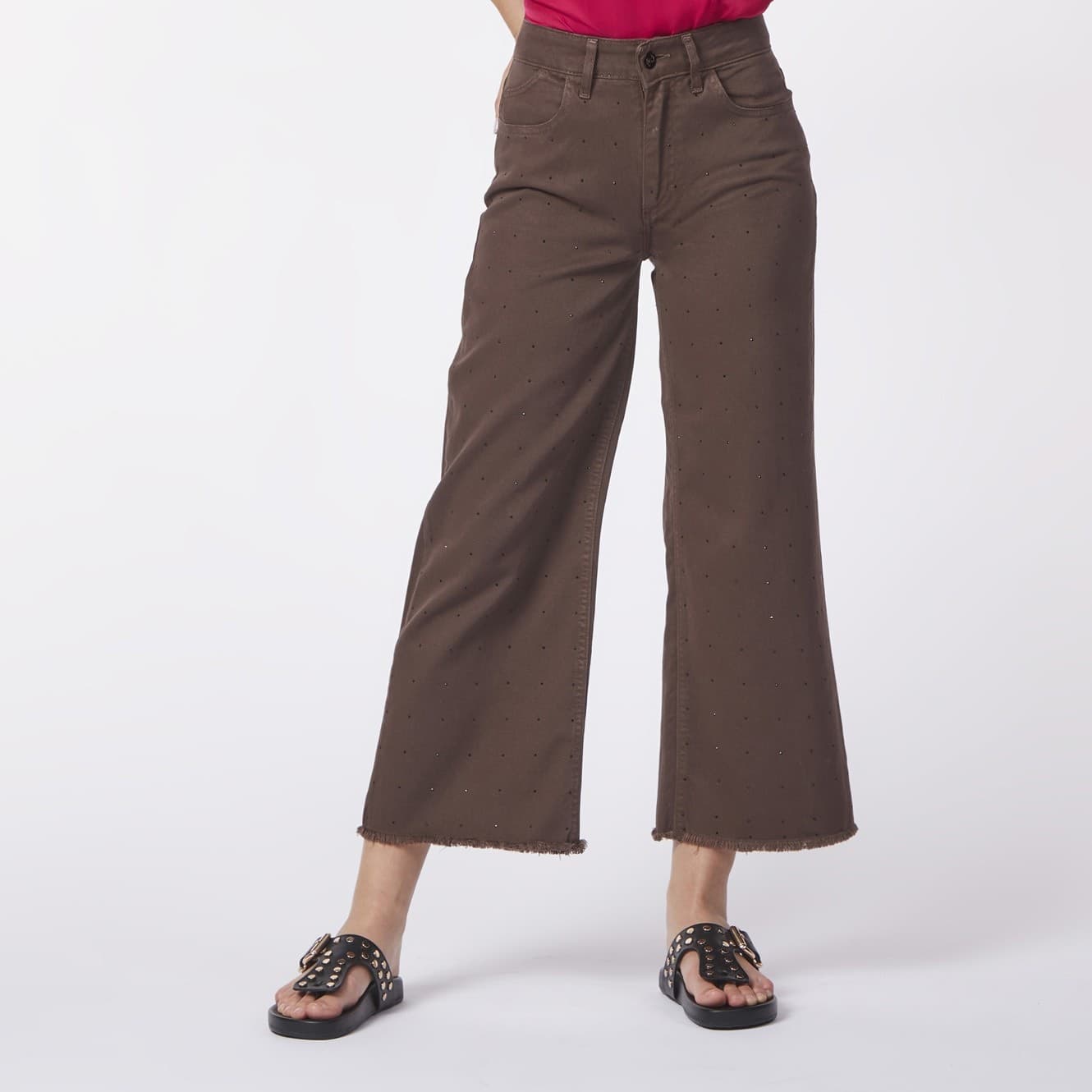 PANTALONE CULOTTE IN BULL DENIM - 3