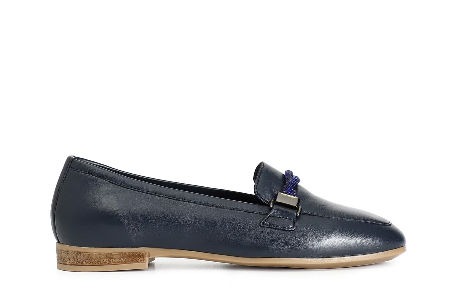 MOCASSINO IN PELLE CON MORSETTO STRASS - 13