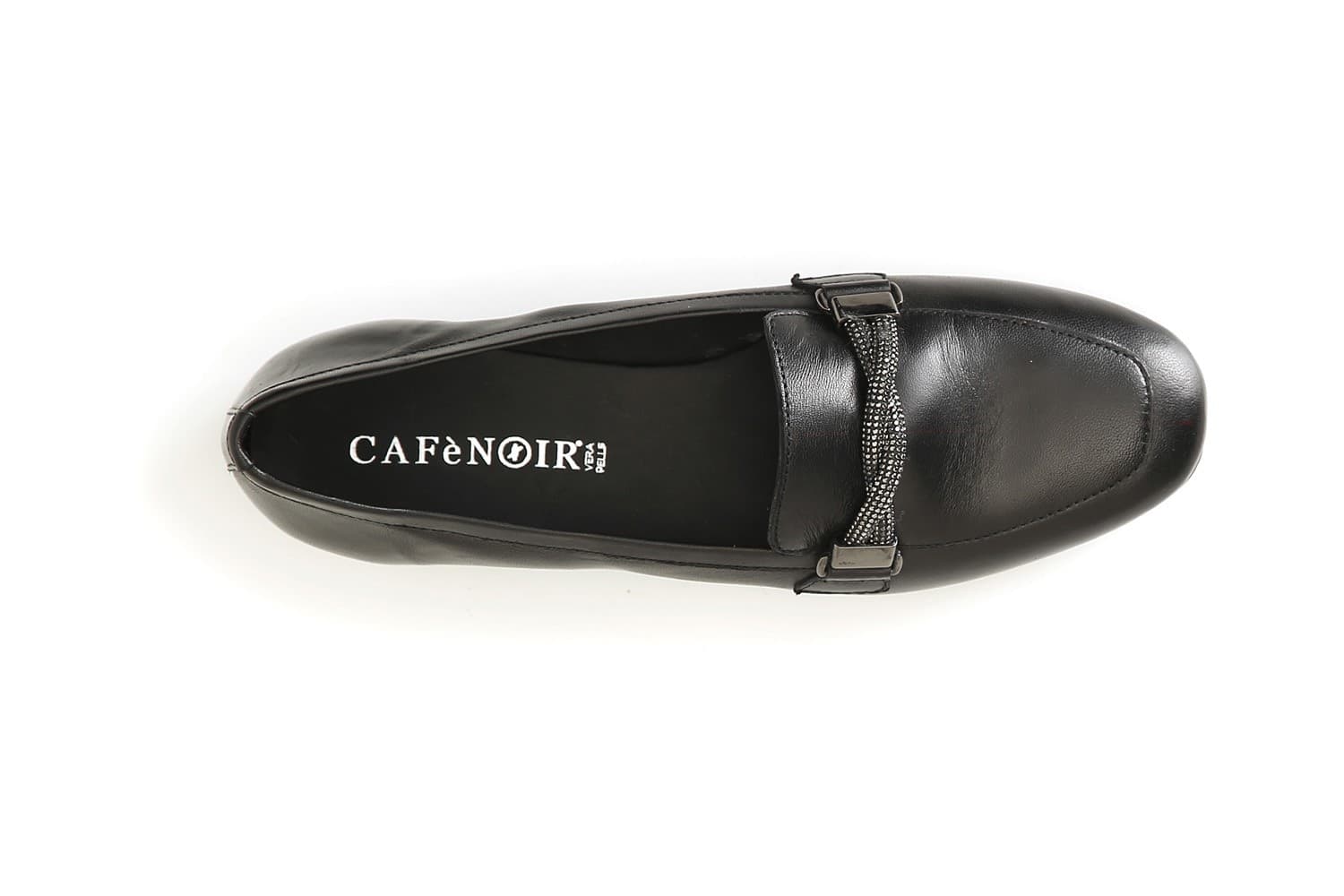 MOCASSINO IN PELLE CON MORSETTO STRASS - 9