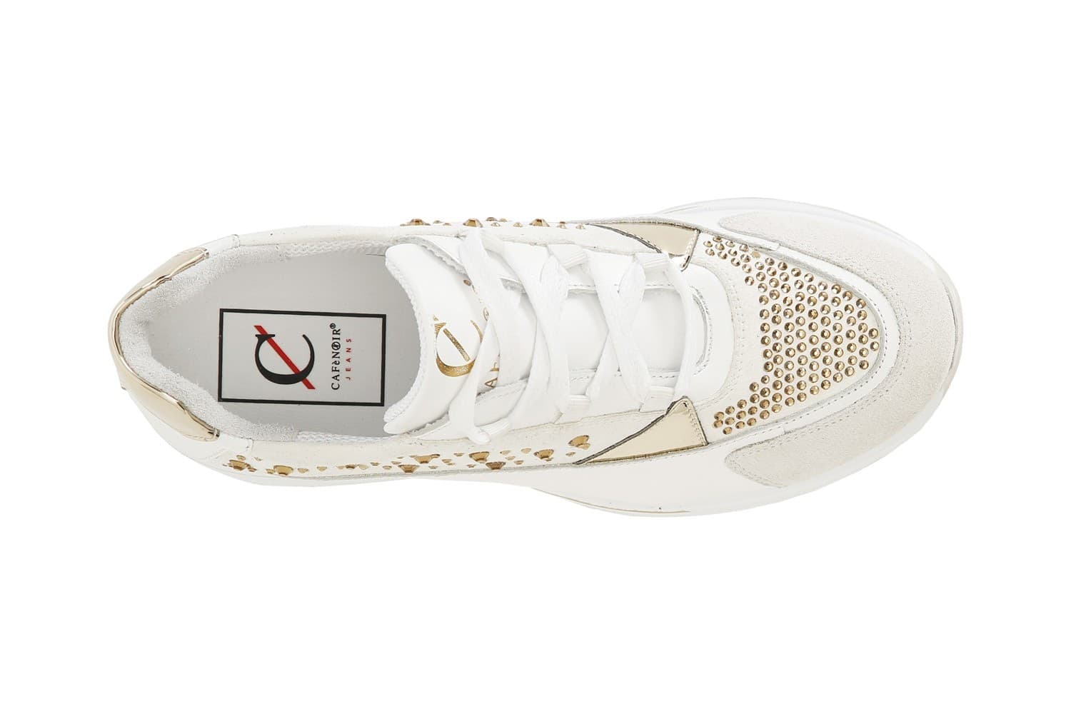 SNEAKERS IN PELLE E STRASS - 3