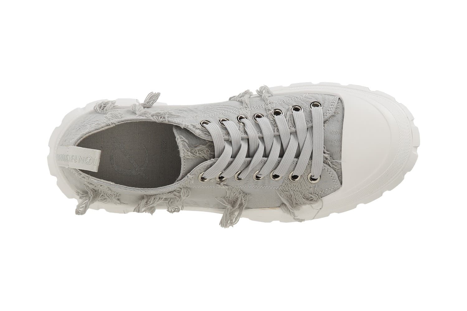 SNEAKER ALLACCIATA IN TESSUTO SFRANGIATO - 9