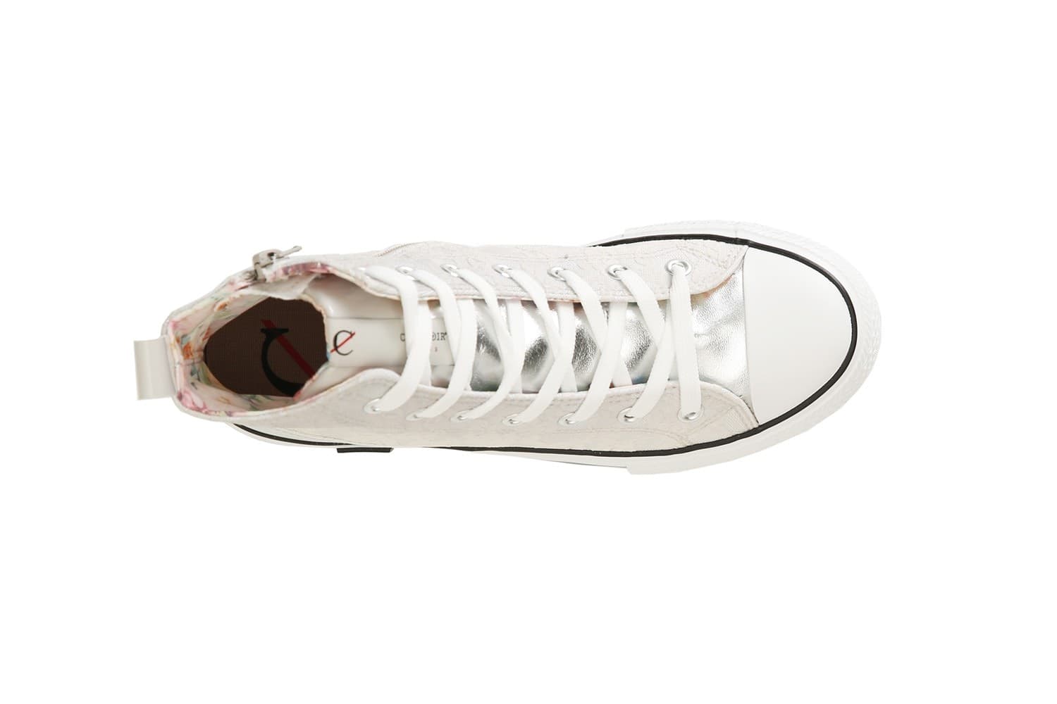 SNEAKERS MID PIZZO DEGRADè CON LACCI STRASS - 9