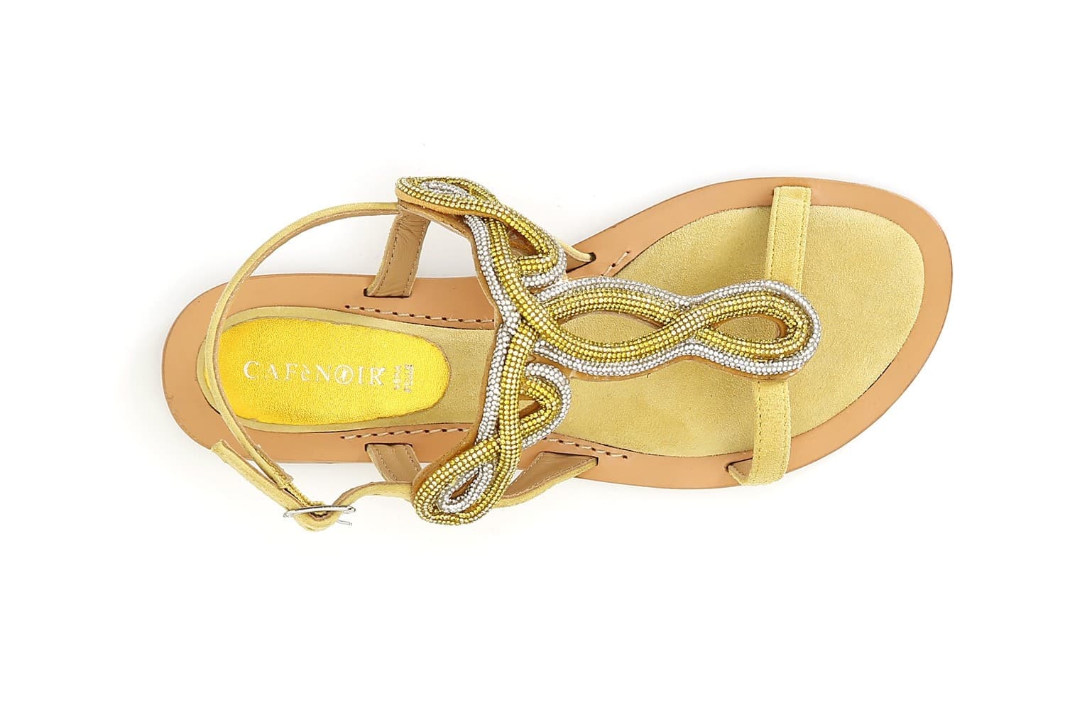 SANDALO IN CAMOSCIO CON ACCESSORIO STRASS - 9