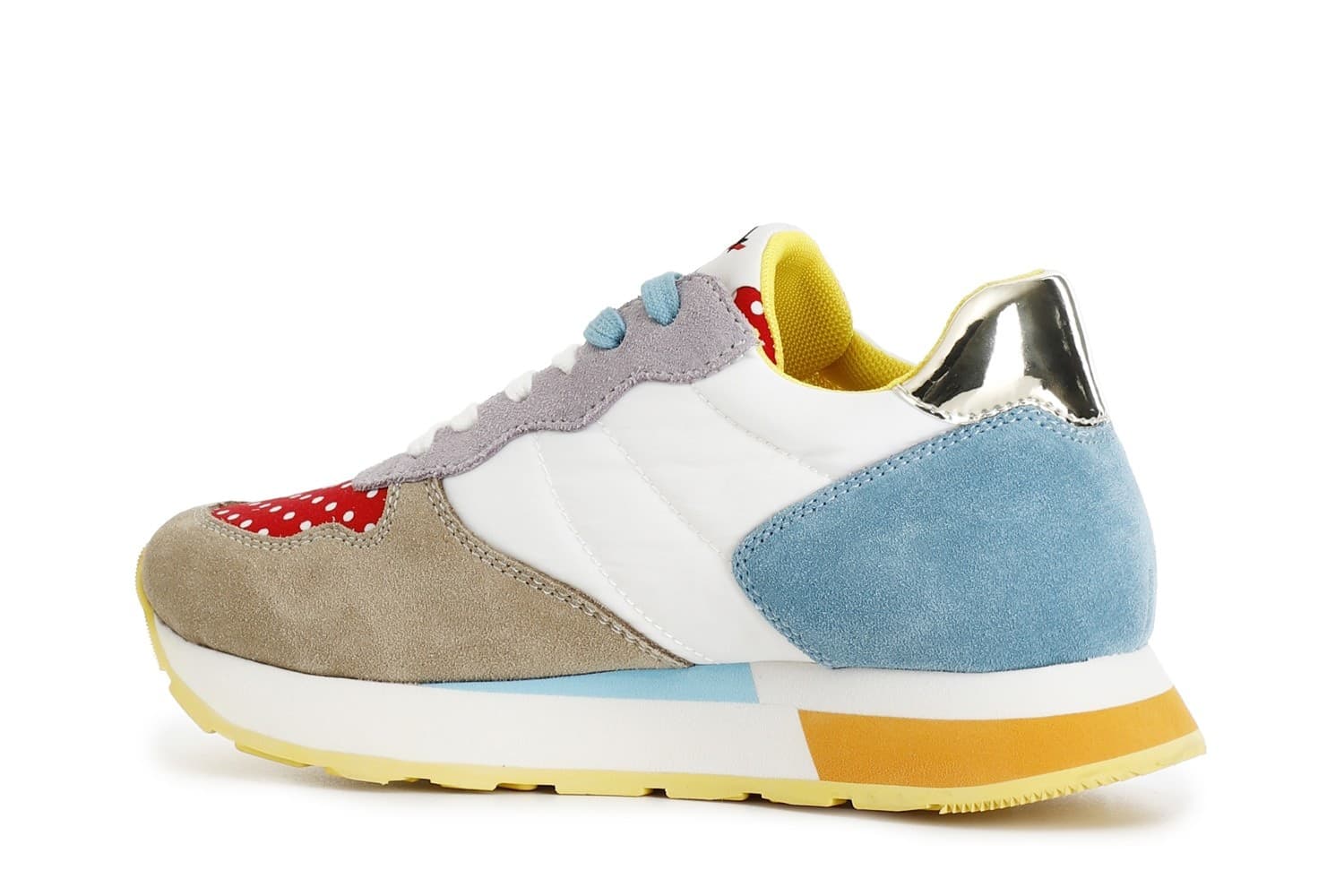 SNEAKERS IN PELLE SCAMOSCIATA E TESSUTO - 11