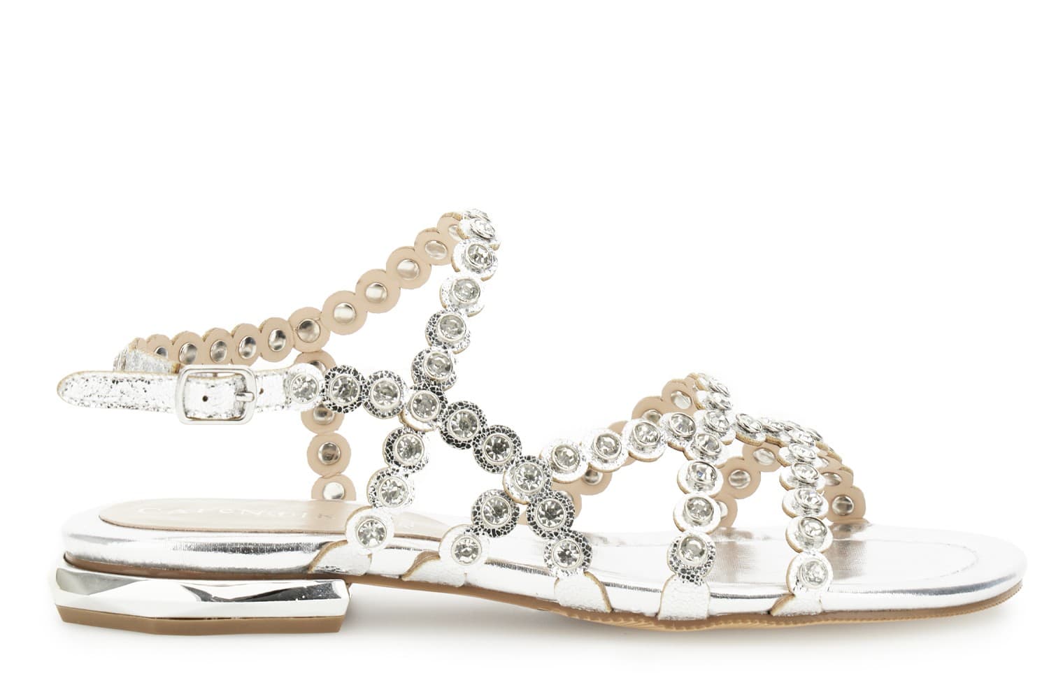 SANDALO ASIMMETRICO CON STRASS - 17