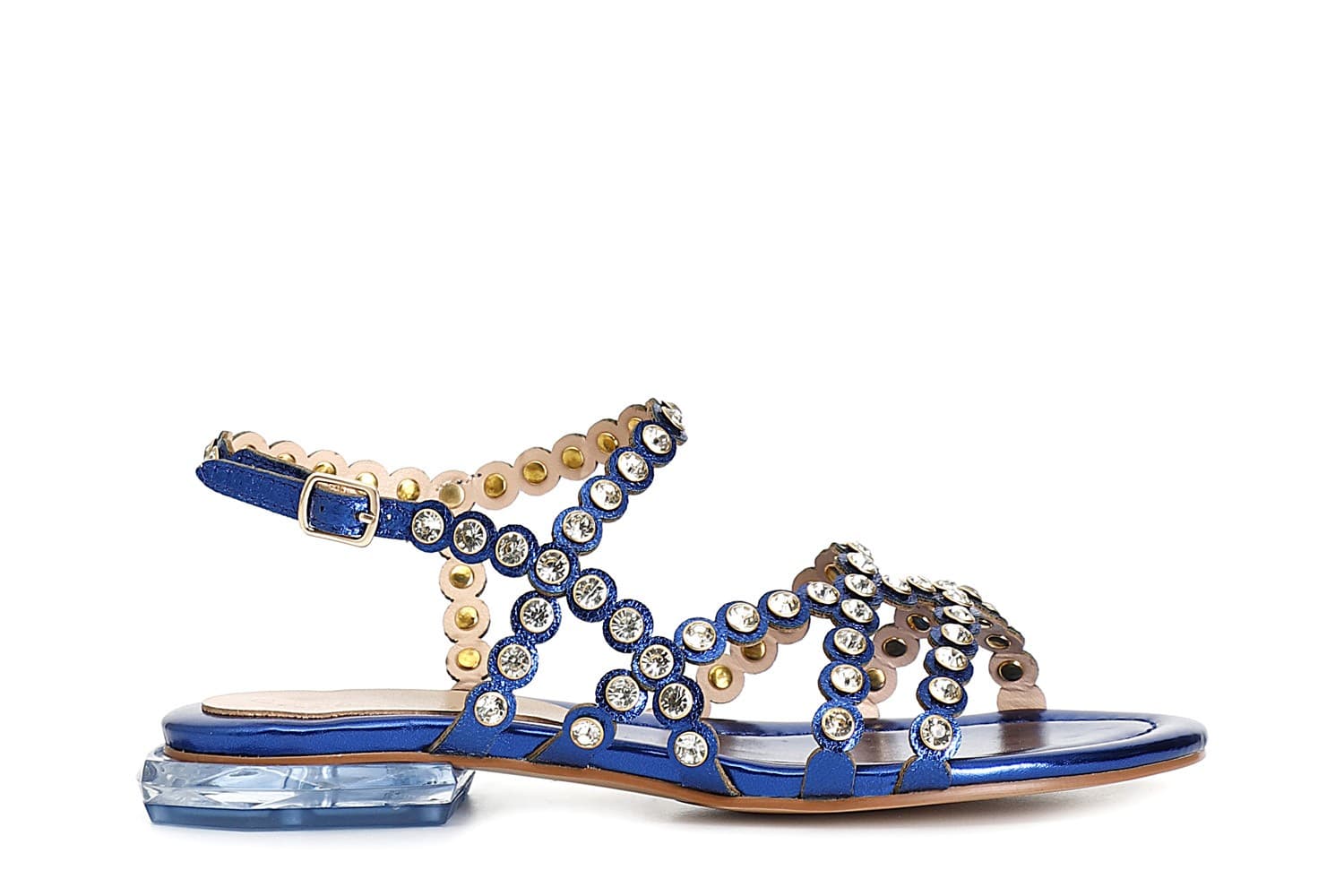 SANDALO ASIMMETRICO CON STRASS - 16