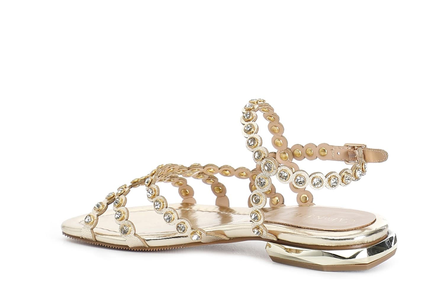 SANDALO ASIMMETRICO CON STRASS - 11