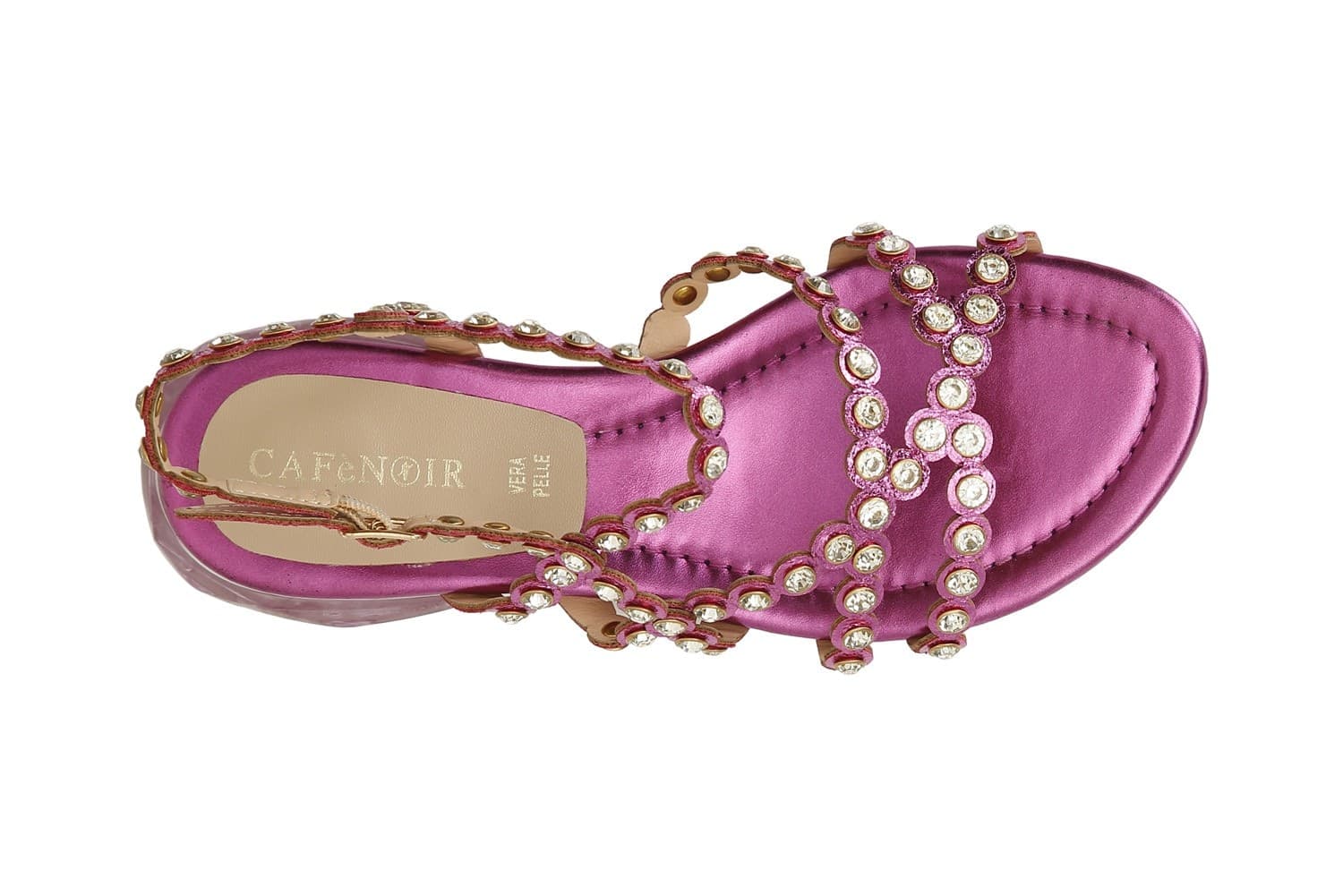 SANDALO ASIMMETRICO CON STRASS - 15