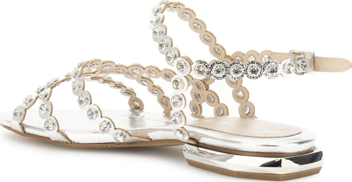 SANDALO ASIMMETRICO CON STRASS - 8