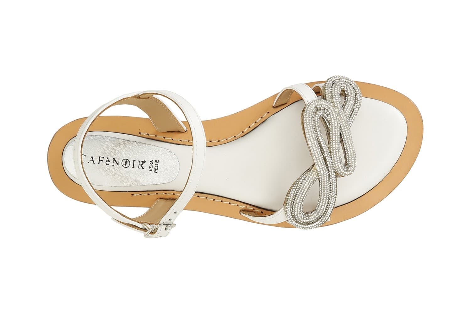 SANDALO GILDA IN NAPPA CON ACCESSORIO STRASS - 9