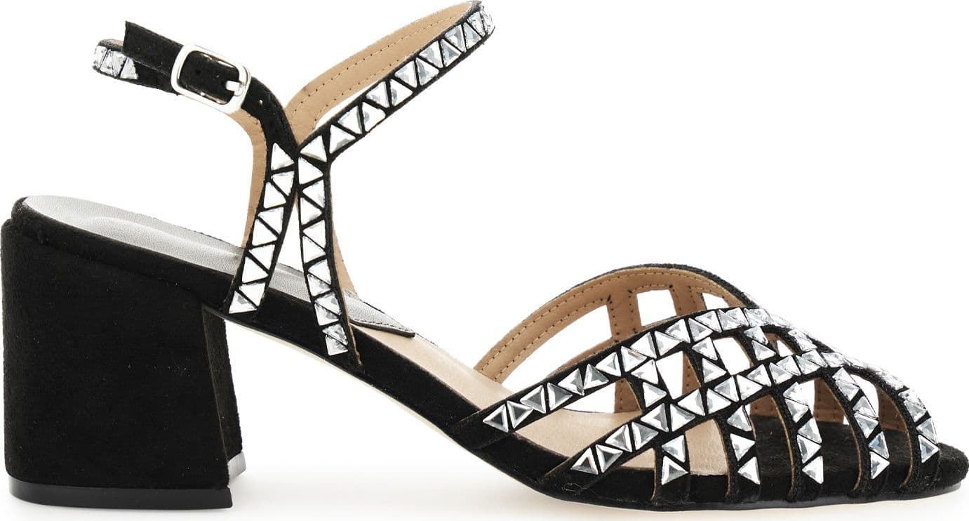 SANDALO GABBIA CON STRASS TRIANGOLO - 7