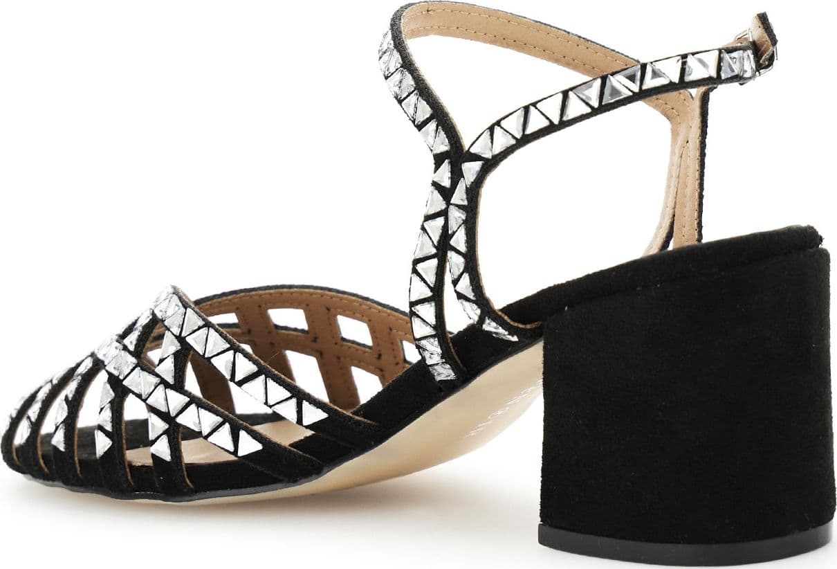 SANDALO GABBIA CON STRASS TRIANGOLO - 8