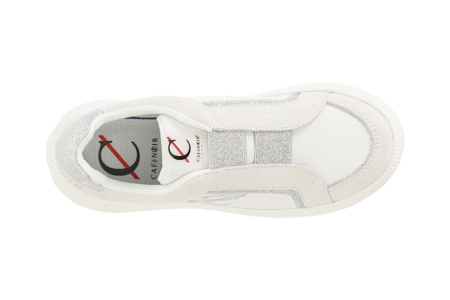 SLIPON IN PELLE SCAMOSCIATA LAMINATA CON RIPORTI GLITTER - 9